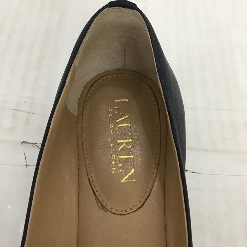 ローレンラルフローレン LAUREN RALPH LAUREN パンプス パンプス フラットシューズ 7.5 無地 紺 / ネイビー / X 金 / ゴールド / レディース USED 古着 中古 10097968