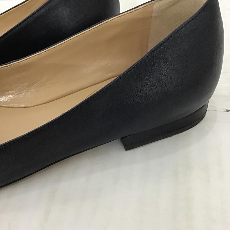 ローレンラルフローレン LAUREN RALPH LAUREN パンプス パンプス フラットシューズ 7.5 無地 紺 / ネイビー / X 金 / ゴールド / レディース USED 古着 中古 10097968