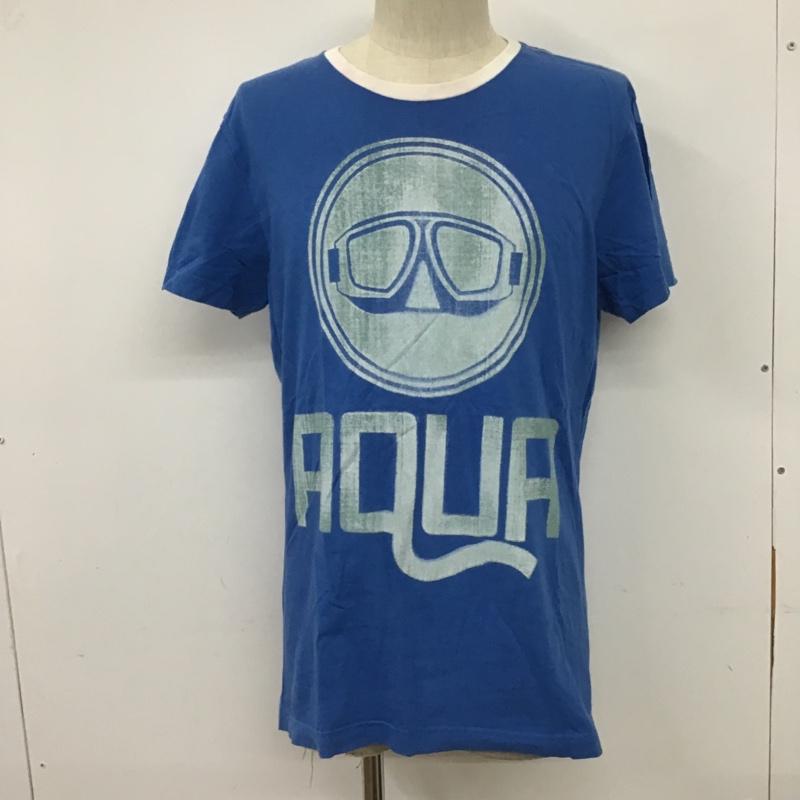 ディーゼル DIESEL Tシャツ 半袖 半袖カットソー プリントTシャツ クルーネックカットソー L プリント 青 / ブルー / メンズ USED 古着 中古 10097977