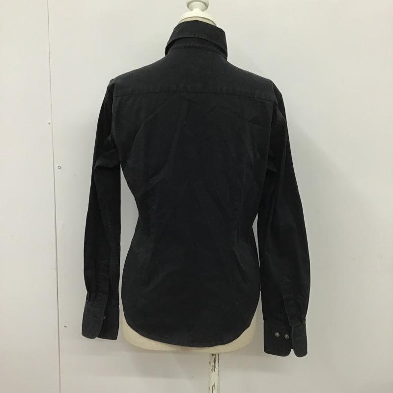 ラルフローレン RALPHLAUREN シャツ、ブラウス 長袖 長袖シャツ カジュアルシャツ カラーシャツ ポケットシャツ M ロゴ、文字 黒 / ブラック / レディース USED 古着 中古 10097994