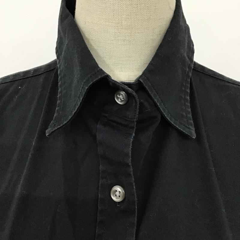 ラルフローレン RALPHLAUREN シャツ、ブラウス 長袖 長袖シャツ カジュアルシャツ カラーシャツ ポケットシャツ M ロゴ、文字 黒 / ブラック / レディース USED 古着 中古 10097994