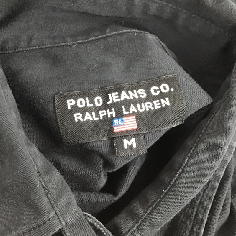 ラルフローレン RALPHLAUREN シャツ、ブラウス 長袖 長袖シャツ カジュアルシャツ カラーシャツ ポケットシャツ M ロゴ、文字 黒 / ブラック / レディース USED 古着 中古 10097994