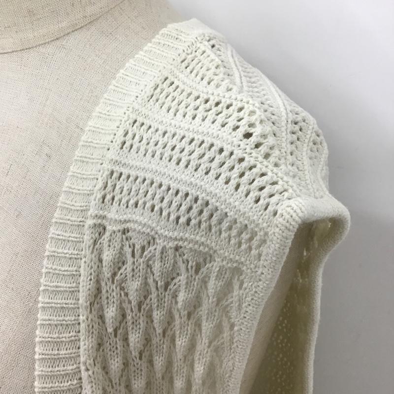 ニコアンド niko and... ベスト ベスト MN62TE03ST カギバリロングベスト 無地 アイボリー / アイボリー / レディース USED 古着 中古 10097995