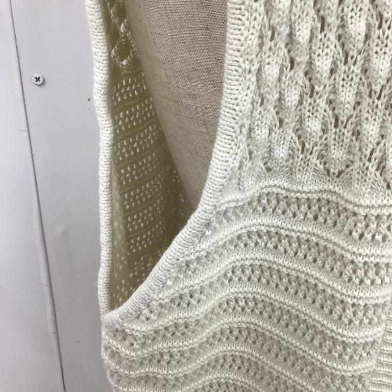 ニコアンド niko and... ベスト ベスト MN62TE03ST カギバリロングベスト 無地 アイボリー / アイボリー / レディース USED 古着 中古 10097995