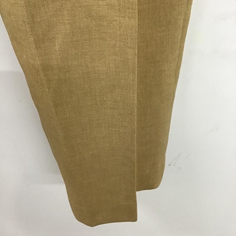 グリーンレーベルリラクシング green label relaxing パンツ スラックス 3514-162-1553 リネコタックベルトパンツ センタータックパンツ カジュアルパンツ スリムパンツ 40 無地 ベージュ / ベージュ / レディース USED 古着 中古 10097996