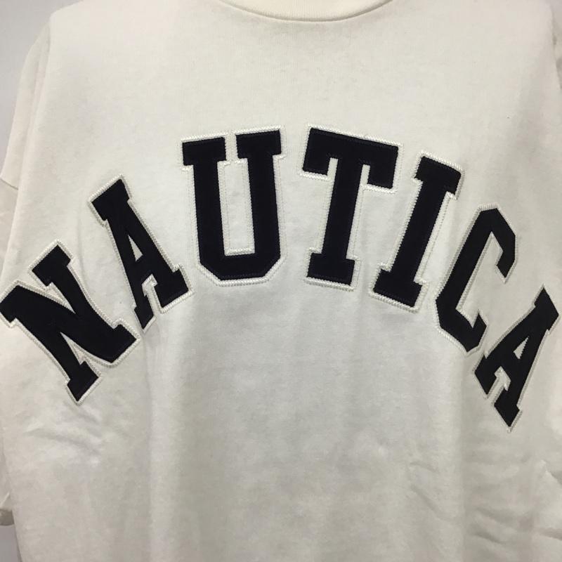 ノーティカ NAUTICA カットソー 半袖 212-1276 FREAKSSTORE 半袖カットソー プリントTシャツ クルーネックカットソー XL ロゴ、文字 白 / ホワイト / メンズ USED 古着 中古 10098022