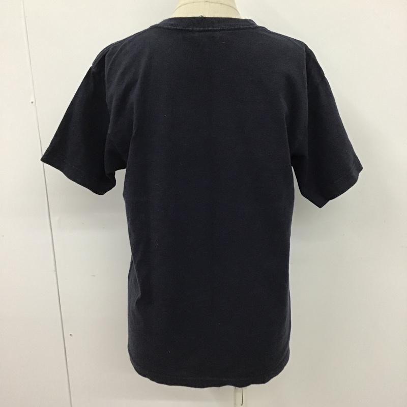 チャムス CHUMS Tシャツ 半袖 クルーネック キャンプ プリント L ロゴ、文字 紺 / ネイビー / レディース USED 古着 中古 10098035