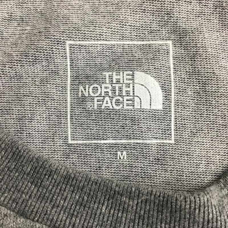 ザノースフェイス THE NORTH FACE Tシャツ 半袖 NTW3204Z クルーネック プリント 山 M ロゴ、文字 灰 / グレー / レディース USED 古着 中古 10098037