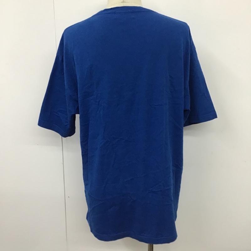 エクストララージ XLARGE Tシャツ 半袖 101203011004 フロントロゴポケットTシャツ 半袖Tシャツ クルーネックカットソー XL ロゴ、文字 青 / ブルー / メンズ USED 古着 中古 10098048