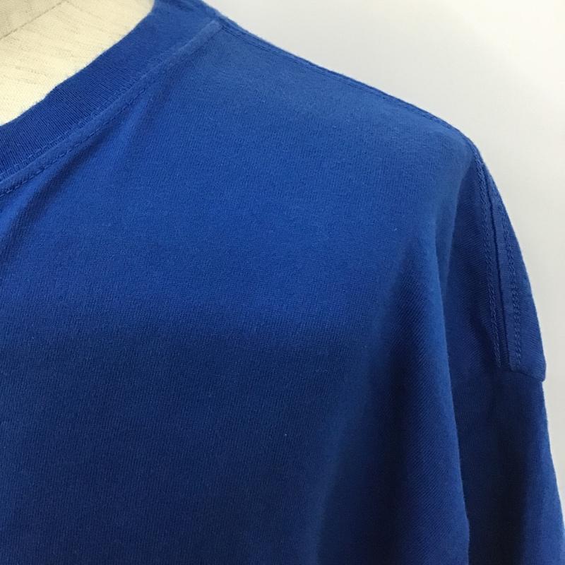 エクストララージ XLARGE Tシャツ 半袖 101203011004 フロントロゴポケットTシャツ 半袖Tシャツ クルーネックカットソー XL ロゴ、文字 青 / ブルー / メンズ USED 古着 中古 10098048