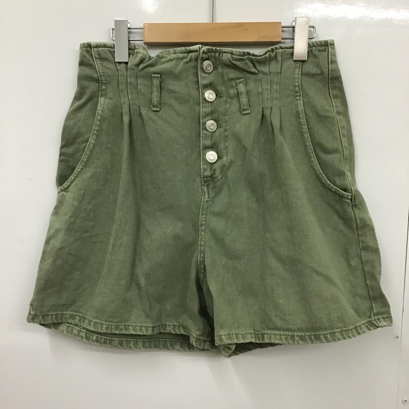ザラ ZARA パンツ ショートパンツ 4406 153 505 デニム M 無地 カーキ / カーキ / レディース USED 古着 中古 10098051