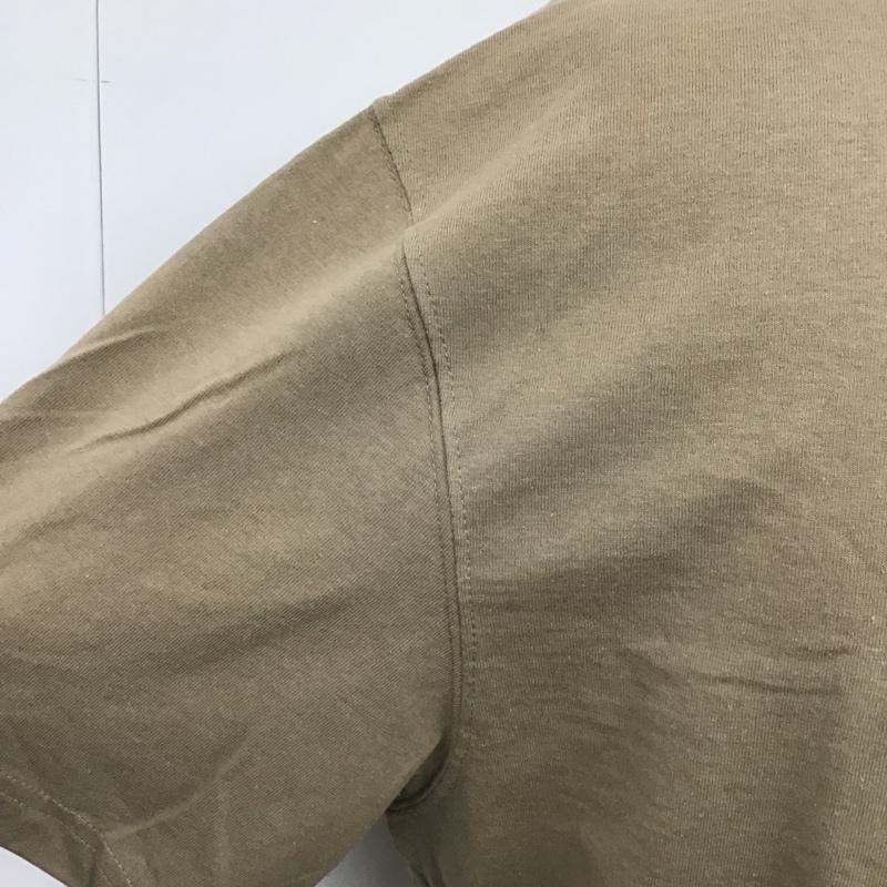 カーハート Carhartt Tシャツ 半袖 半袖カットソー プリントTシャツ クルーネックカットソー M ロゴ、文字 ベージュ / ベージュ / メンズ USED 古着 中古 10098052