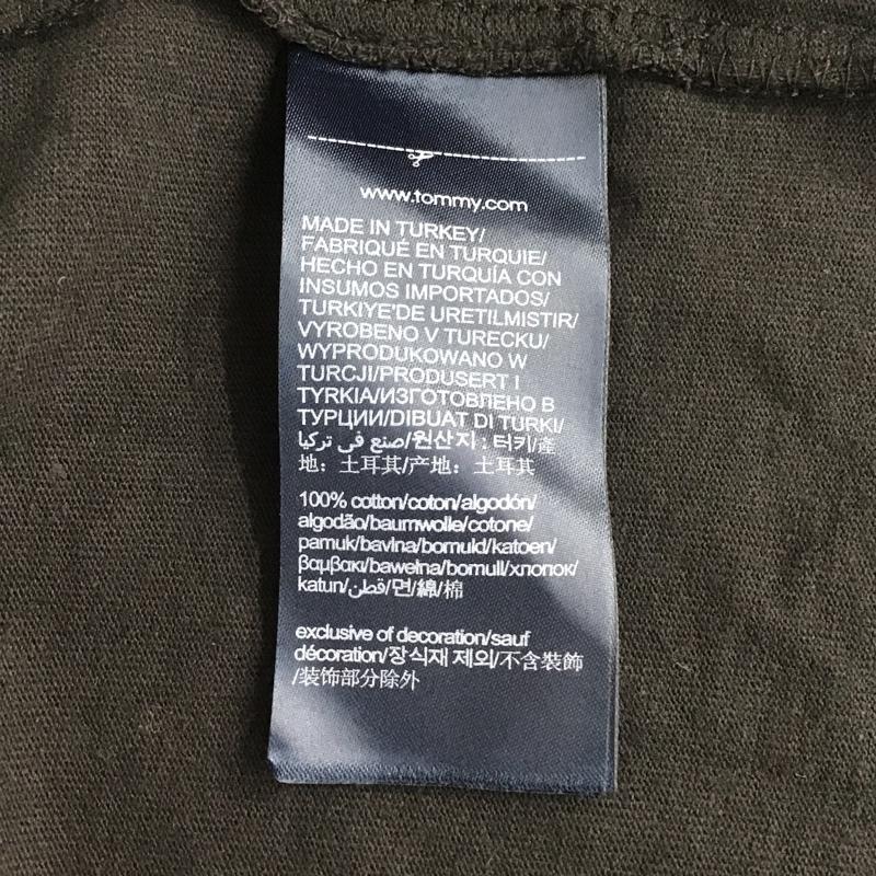 トミー ジーンズ TOMMY JEANS Tシャツ 半袖 半袖カットソー プリントTシャツ クルーネックカットソー L プリント 黒 / ブラック / メンズ USED 古着 中古 10098060