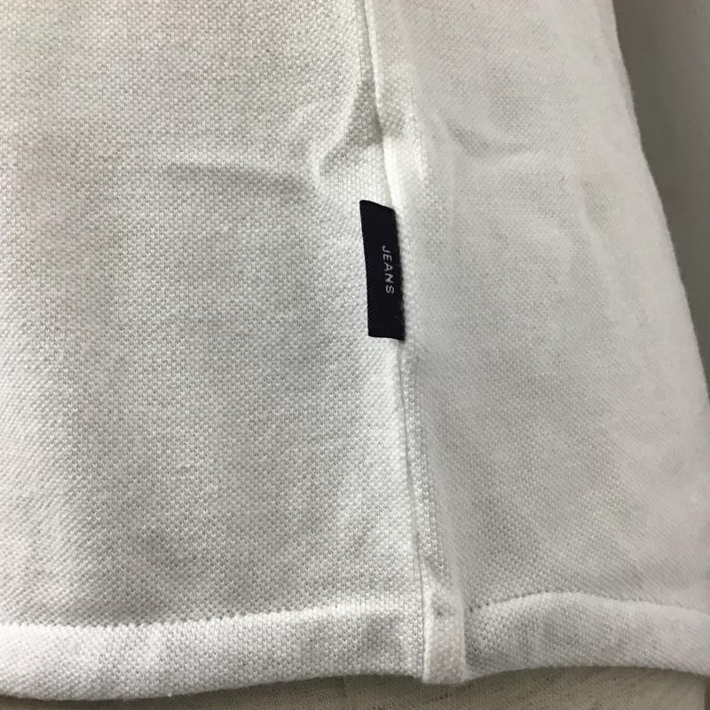 ポールスミスジーンズ Paul Smith JEANS ポロシャツ 半袖 半袖ポロシャツ ボタンダウンシャツ 半袖カットソー M ロゴ、文字 白 / ホワイト / メンズ USED 古着 中古 10098065