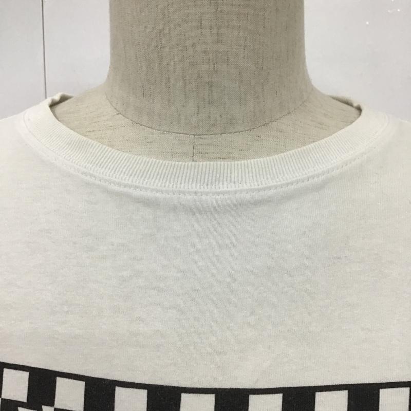 バンズ VANS Tシャツ 半袖 半袖カットソー プリントTシャツ クルーネックカットソー L ロゴ、文字 白 / ホワイト / メンズ USED 古着 中古 10098074