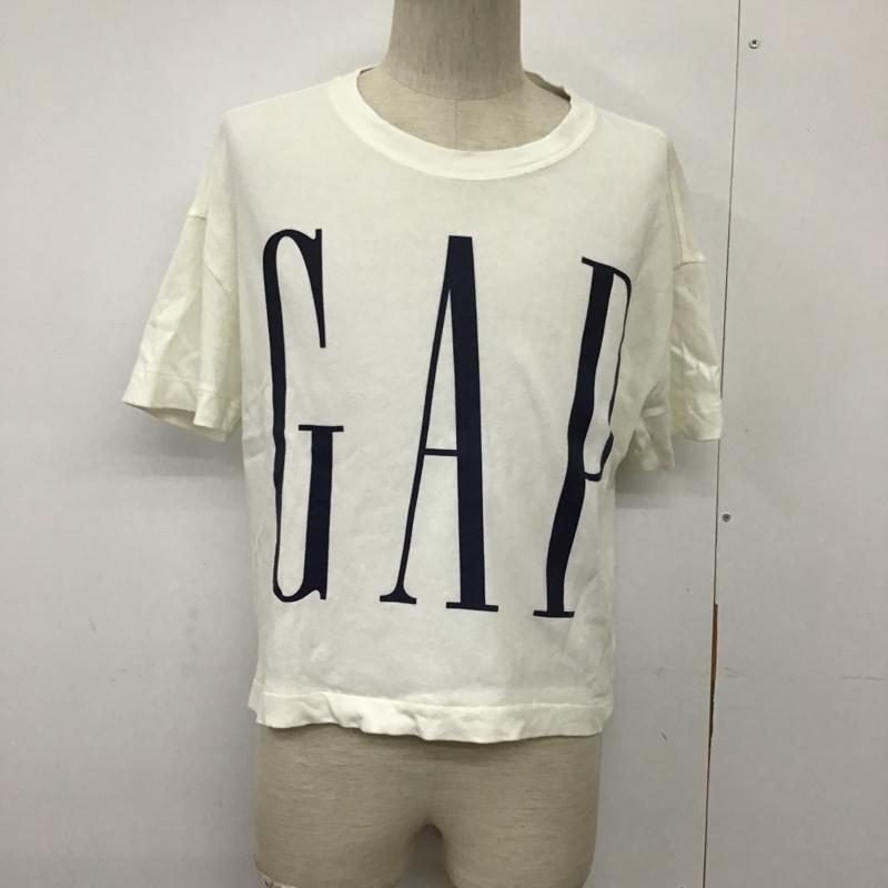 ギャップ GAP Tシャツ 半袖 半袖カットソー プリントTシャツ クルーネックカットソー M プリント 白 / ホワイト / メンズ USED 古着 中古 10098095