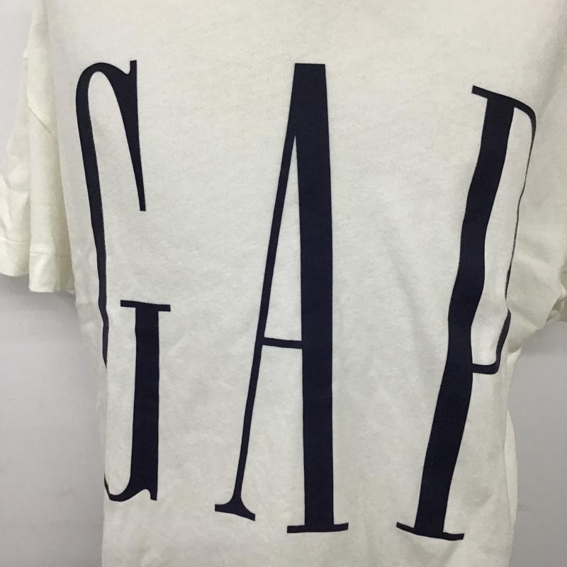 ギャップ GAP Tシャツ 半袖 半袖カットソー プリントTシャツ クルーネックカットソー M プリント 白 / ホワイト / メンズ USED 古着 中古 10098095