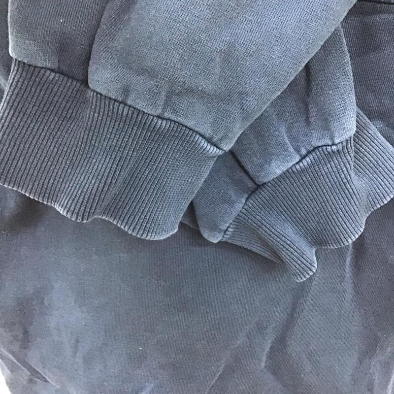 ザラ ZARA パーカー 長袖 M プリント 紺 / ネイビー / メンズ USED 古着 中古 10098096