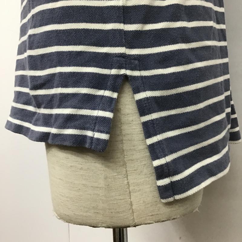 ポロバイラルフローレン Polo by RALPH LAUREN ポロシャツ 半袖 ボーダー S ワンポイント 白 / ホワイト / X 灰 / グレー / メンズ USED 古着 中古 10098127