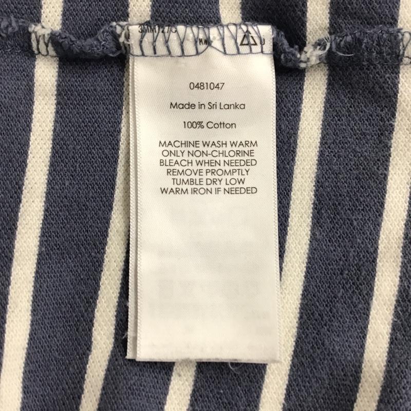 ポロバイラルフローレン Polo by RALPH LAUREN ポロシャツ 半袖 ボーダー S ワンポイント 白 / ホワイト / X 灰 / グレー / メンズ USED 古着 中古 10098127