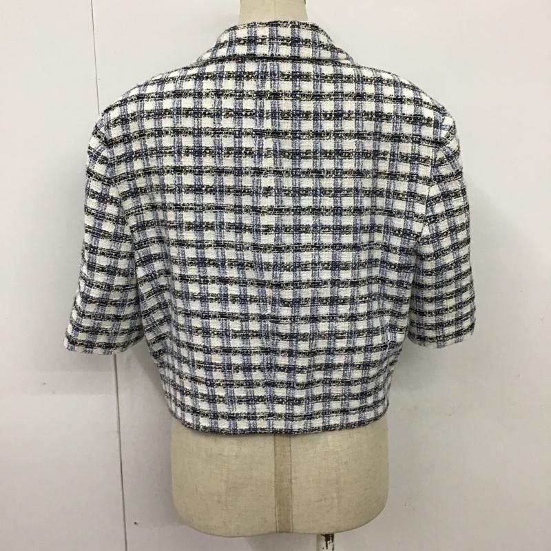 ザラ ZARA ジャケット、上着 ジャケット、ブレザー 半袖ジャケット カジュアルジャケット チェックジャケット S チェック マルチカラー / マルチカラー / レディース USED 古着 中古 10098150