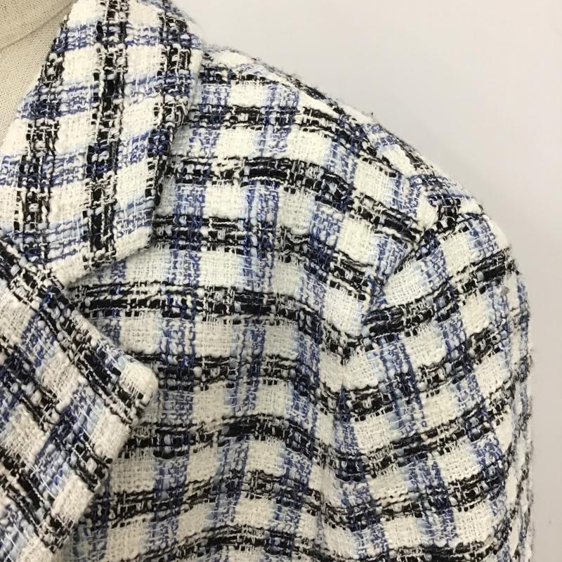 ザラ ZARA ジャケット、上着 ジャケット、ブレザー 半袖ジャケット カジュアルジャケット チェックジャケット S チェック マルチカラー / マルチカラー / レディース USED 古着 中古 10098150