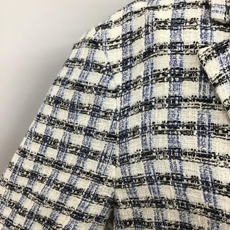 ザラ ZARA ジャケット、上着 ジャケット、ブレザー 半袖ジャケット カジュアルジャケット チェックジャケット S チェック マルチカラー / マルチカラー / レディース USED 古着 中古 10098150