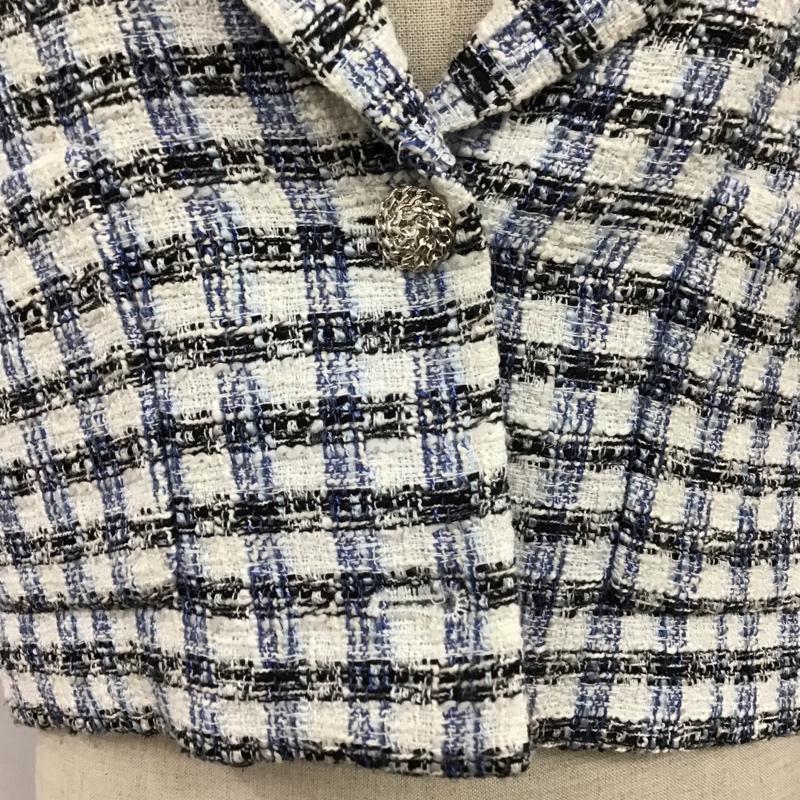 ザラ ZARA ジャケット、上着 ジャケット、ブレザー 半袖ジャケット カジュアルジャケット チェックジャケット S チェック マルチカラー / マルチカラー / レディース USED 古着 中古 10098150