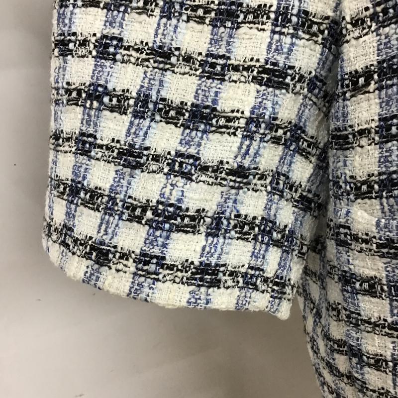 ザラ ZARA ジャケット、上着 ジャケット、ブレザー 半袖ジャケット カジュアルジャケット チェックジャケット S チェック マルチカラー / マルチカラー / レディース USED 古着 中古 10098150