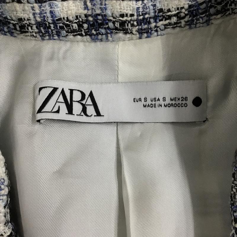 ザラ ZARA ジャケット、上着 ジャケット、ブレザー 半袖ジャケット カジュアルジャケット チェックジャケット S チェック マルチカラー / マルチカラー / レディース USED 古着 中古 10098150