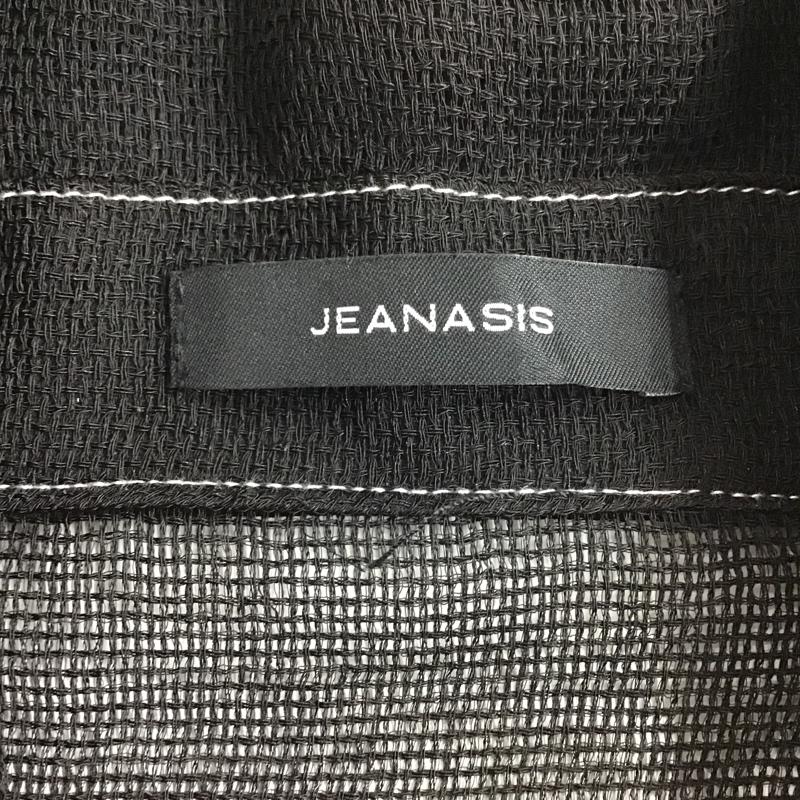 ジーナシス JEANASIS シャツ、ブラウス 半袖 JS064311MC ウィーブメッシュシアーショートシャツ 半袖シャツ カジュアルシャツ FREE 無地 黒 / ブラック / レディース USED 古着 中古 10098153