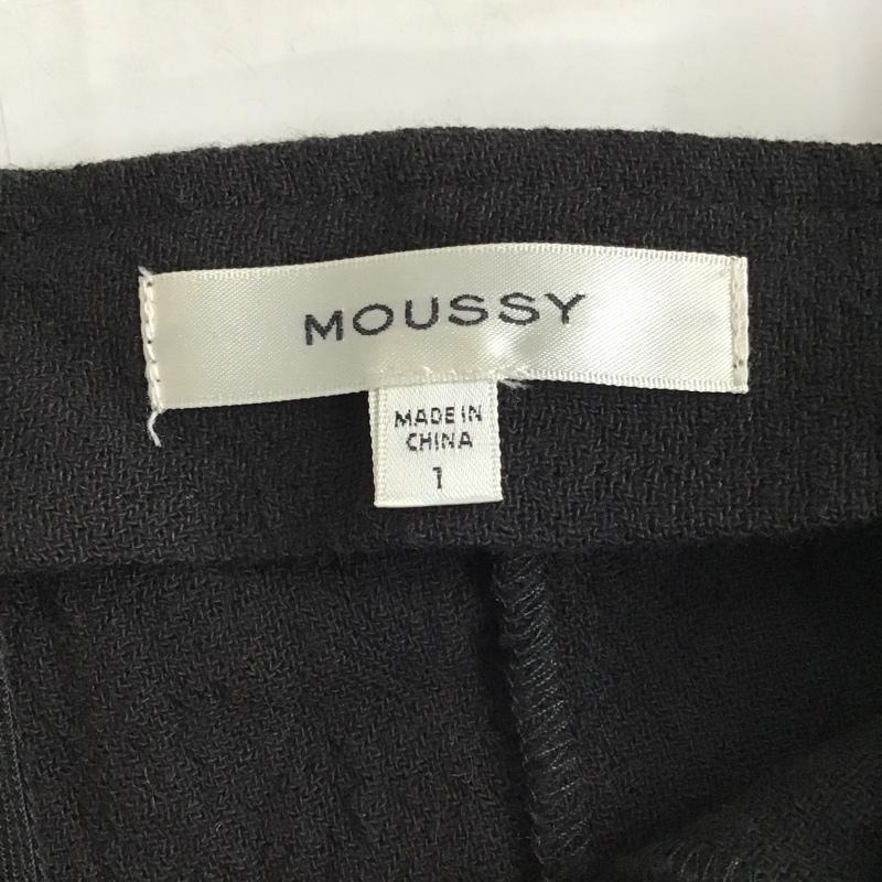 マウジー MOUSSY カットソー 長袖 010CSW30-1420 FRONTBUTTONPUFFSLEEVEBLOUSE ワイドネック 前開シャツ カーディガン 1 無地 黒 / ブラック / レディース USED 古着 中古 10098168
