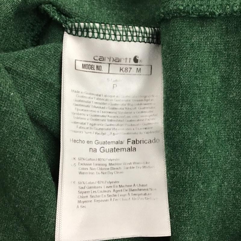 カーハート Carhartt Tシャツ 半袖 K87-M Tシャツ 半袖カットソー クルーネックカットソー S ロゴ、文字 緑 / グリーン / メンズ USED 古着 中古 10098191