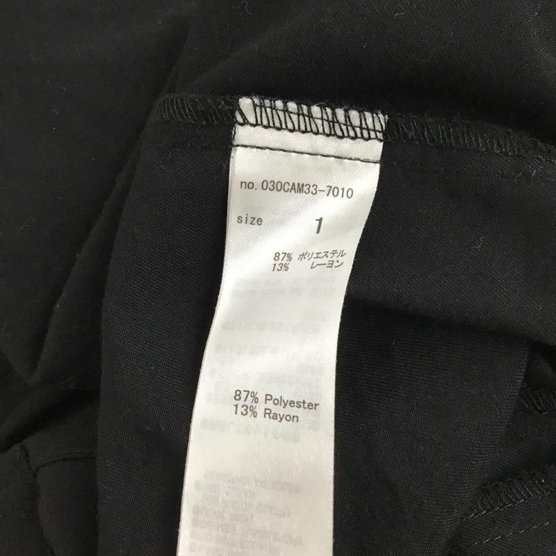 スライ SLY ワンピース ひざ丈スカート 030CAM33-7010 FRONT BUTTON SLIP OP キャミワンピース 1 無地 黒 / ブラック / レディース USED 古着 中古 10098226