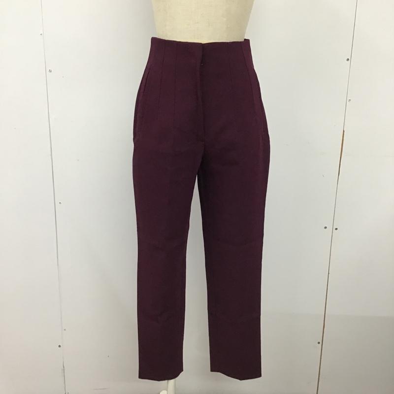 ザラ ZARA パンツ スラックス 1608 332 647 ハイウエストパンツ XS 無地 紫 / パープル /  レディース USED 古着 中古 10098229