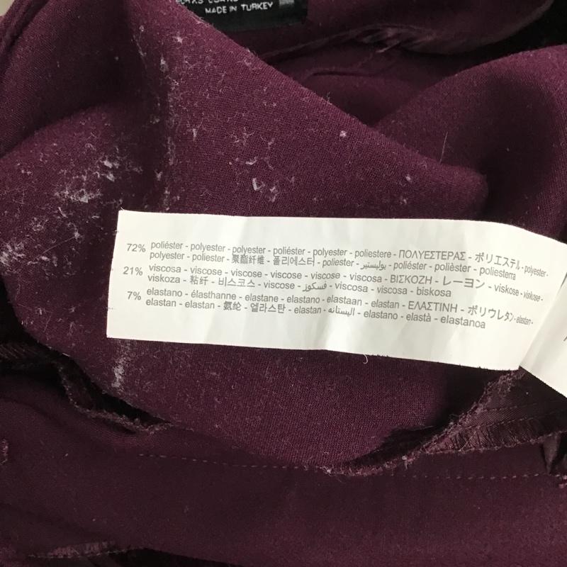 ザラ ZARA パンツ スラックス 1608 332 647 ハイウエストパンツ XS 無地 紫 / パープル /  レディース USED 古着 中古 10098229