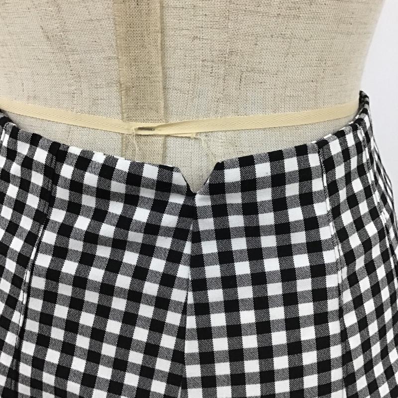 ザラ ZARA パンツ スラックス 1608 121 064 ハイウエスト XS チェック 白 / ホワイト / X 黒 / ブラック /  レディース USED 古着 中古 10098232