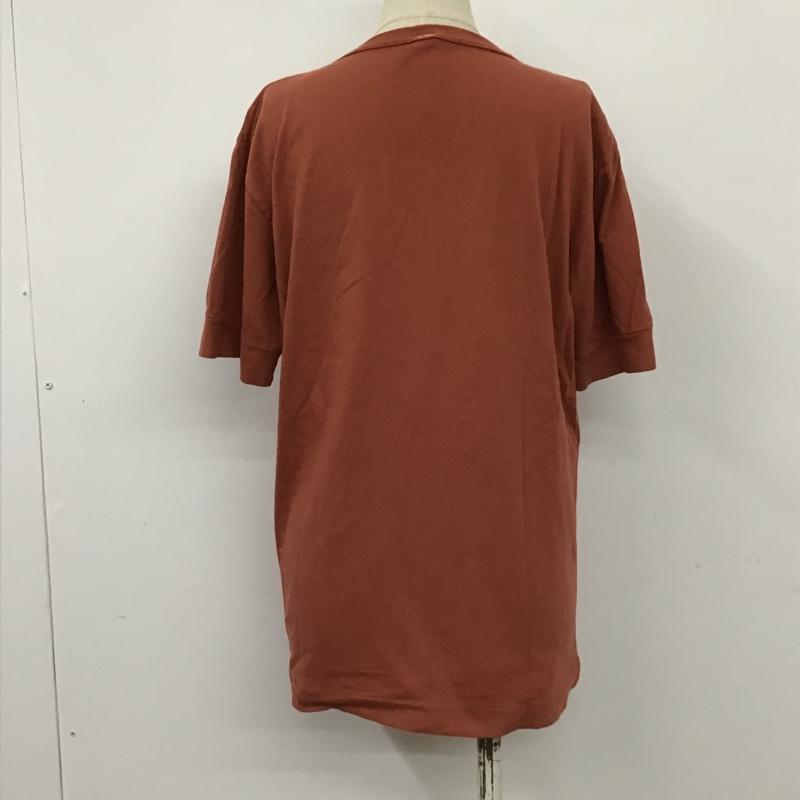 エムエイチエル MHL. Tシャツ 半袖 579-266252 Vネック M ロゴ、文字 茶 / ブラウン / レディース USED 古着 中古 10098244