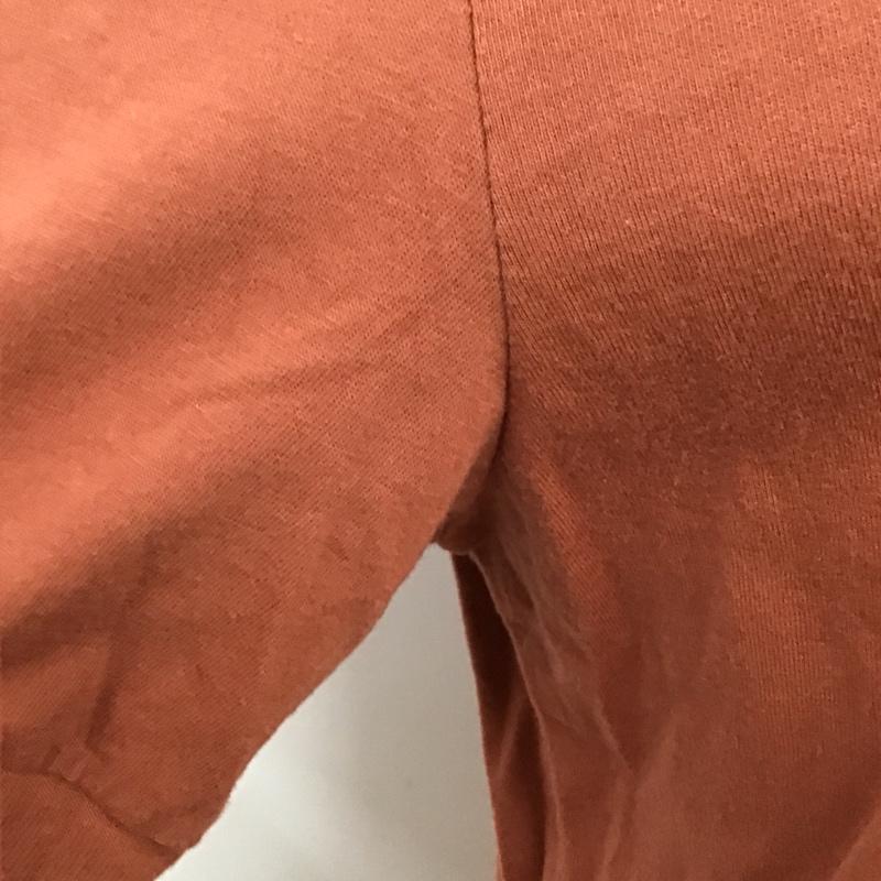 エムエイチエル MHL. Tシャツ 半袖 579-266252 Vネック M ロゴ、文字 茶 / ブラウン / レディース USED 古着 中古 10098244