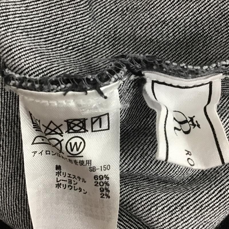 ロペピクニック ROPE' PICNIC スカート ロングスカート GDC-51100-B デニムスカート フロントスリット 36 無地 黒 / ブラック / レディース USED 古着 中古 10098263