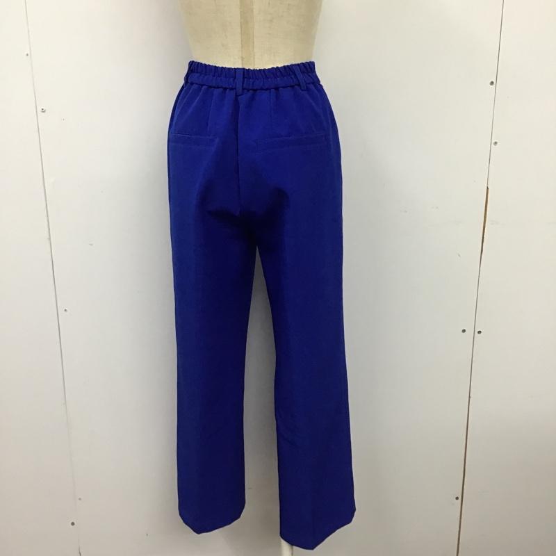 リエディ Re:EDIT パンツ スラックス 1375REA センタープレスカラースラックス S 無地 青 / ブルー /  レディース USED 古着 中古 10098264