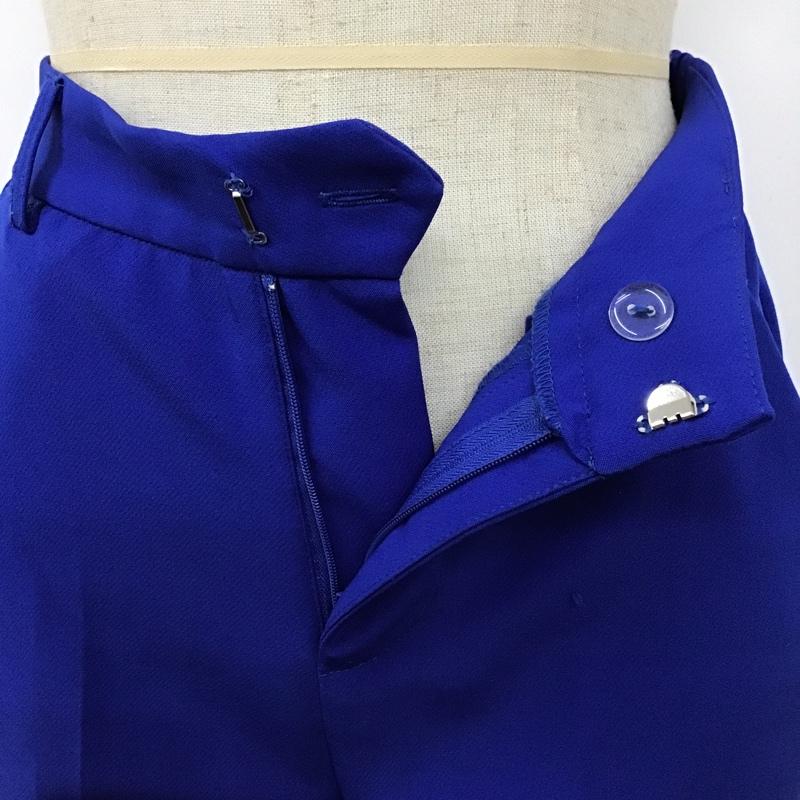 リエディ Re:EDIT パンツ スラックス 1375REA センタープレスカラースラックス S 無地 青 / ブルー /  レディース USED 古着 中古 10098264