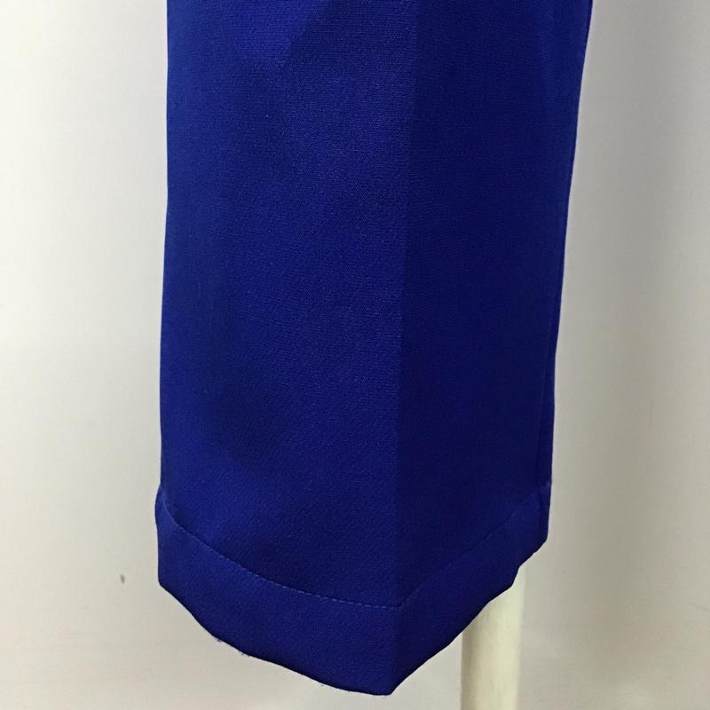 リエディ Re:EDIT パンツ スラックス 1375REA センタープレスカラースラックス S 無地 青 / ブルー /  レディース USED 古着 中古 10098264
