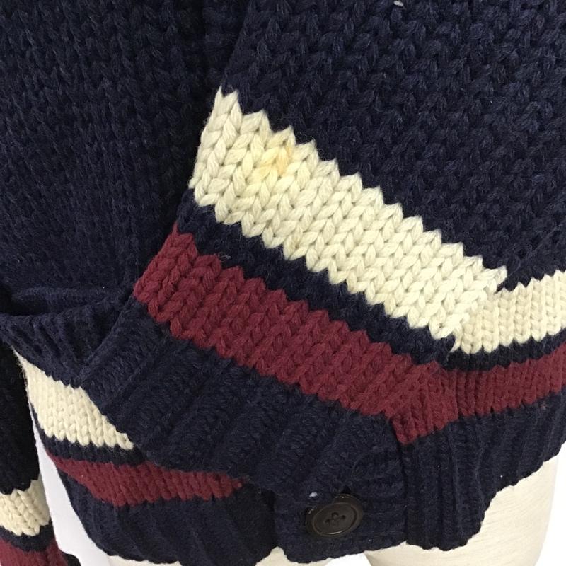 フレッドペリー FRED PERRY カーディガン 長袖 F3083 ショールカラー S 無地 紺 / ネイビー / X アイボリー / アイボリー / X ボルドー / ボルドー / メンズ USED 古着 中古 10098271
