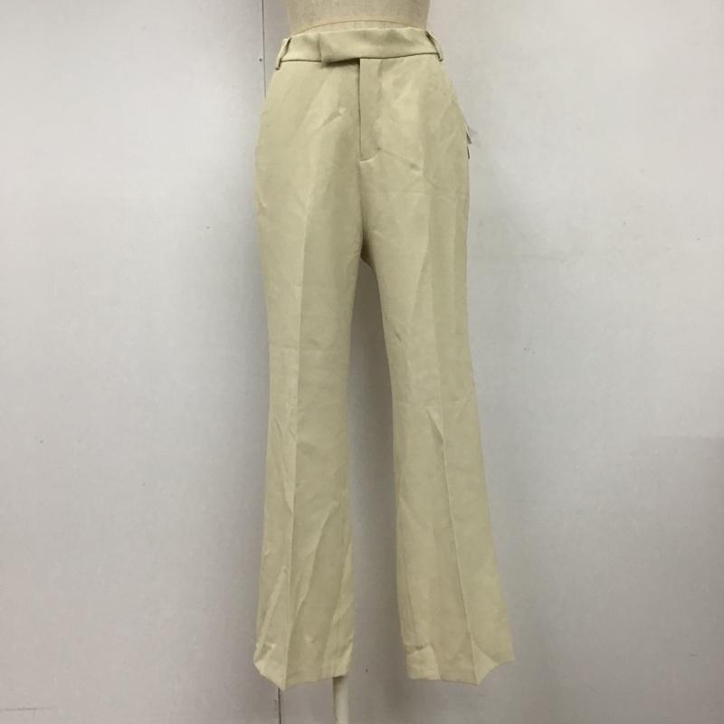 ローリーズファーム LOWRYS FARM パンツ スラックス LF520040 ツイルカラーフレアパンツ タグ付き M 無地 アイボリー / アイボリー /  レディース USED 古着 中古 10098276