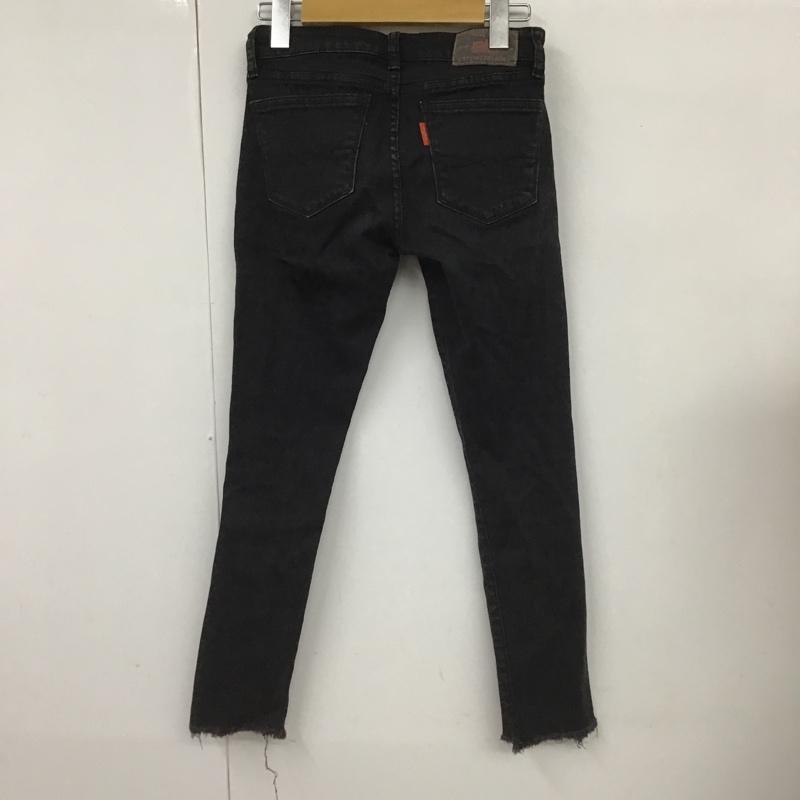 アングリッド Ungrid パンツ デニム、ジーンズ 111722447001 クラッシュブラックフレイドヘムストスリ ストレッチ ダメージ加工 黒 / ブラック /  レディース USED 古着 中古 10098278