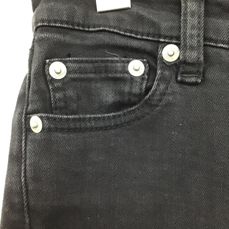 アングリッド Ungrid パンツ デニム、ジーンズ 111722447001 クラッシュブラックフレイドヘムストスリ ストレッチ ダメージ加工 黒 / ブラック /  レディース USED 古着 中古 10098278