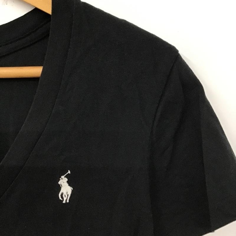 ポロラルフローレン POLO RALPH LAUREN Tシャツ 半袖 211810419001 Vネック XS ワンポイント 黒 / ブラック / レディース USED 古着 中古 10098279