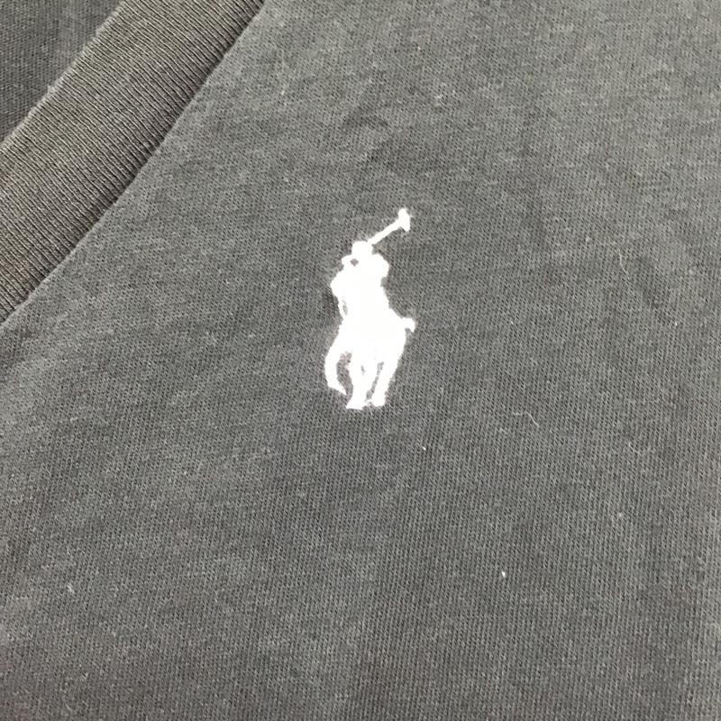 ポロラルフローレン POLO RALPH LAUREN Tシャツ 半袖 211810419001 Vネック XS ワンポイント 黒 / ブラック / レディース USED 古着 中古 10098279