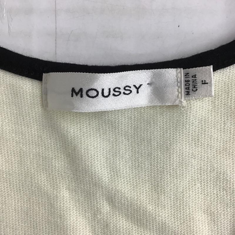 マウジー MOUSSY トップス トップス 010AAS80-6120 PIPING TANK TOP ノースリーブ タンクトップ FREE 無地 黒 / ブラック / X オフホワイト / オフホワイト / レディース USED 古着 中古 10098280